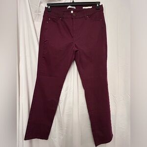 Code Blue Chelsea Straight Purple/ Maroon Pants Or Jeans Size 16W